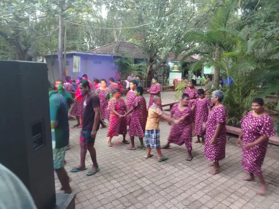 Children dancing at cultural event