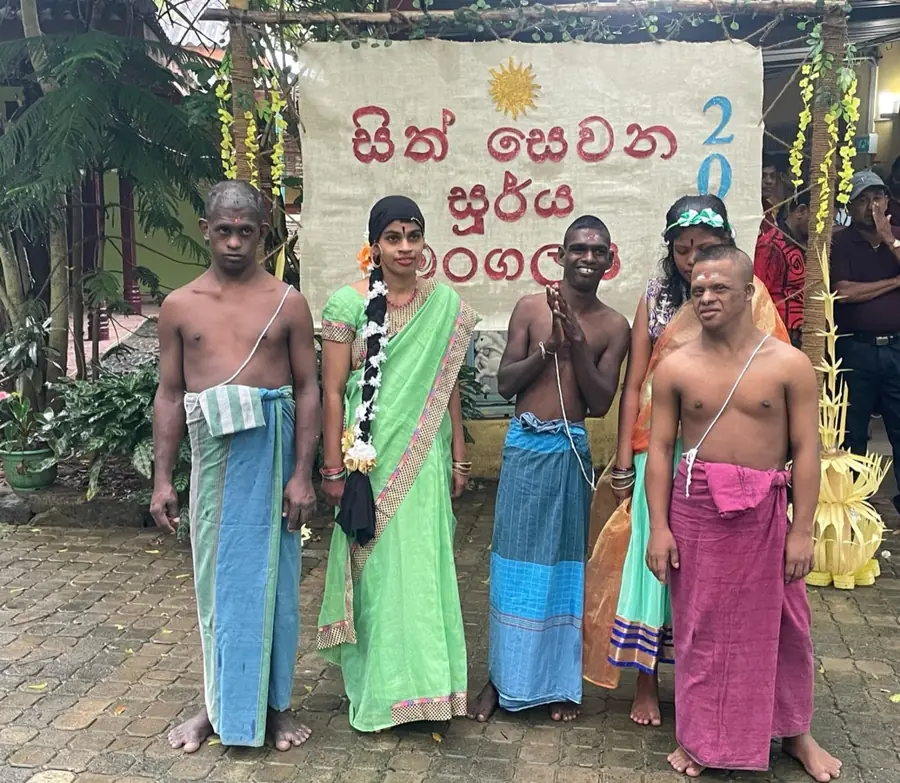 New Year group celebration