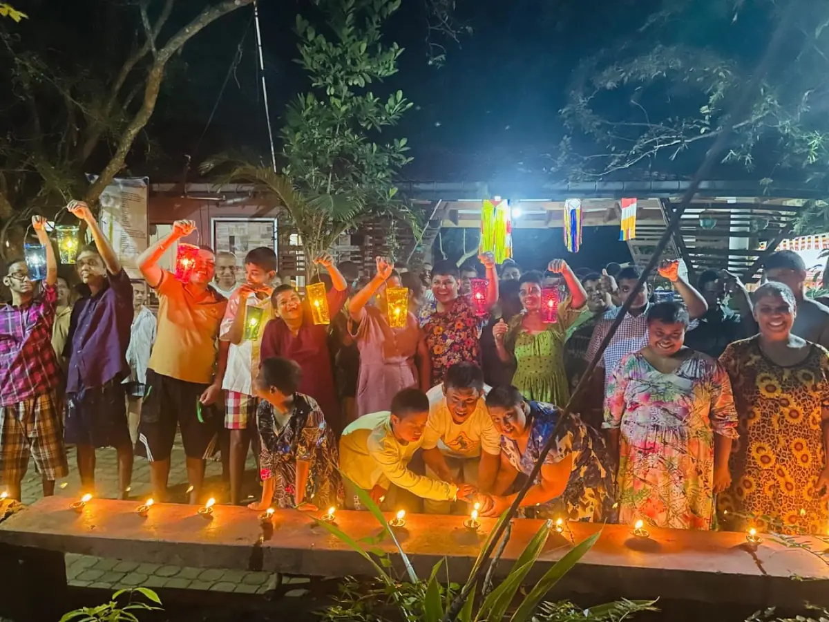 Vesak lanterns celebration